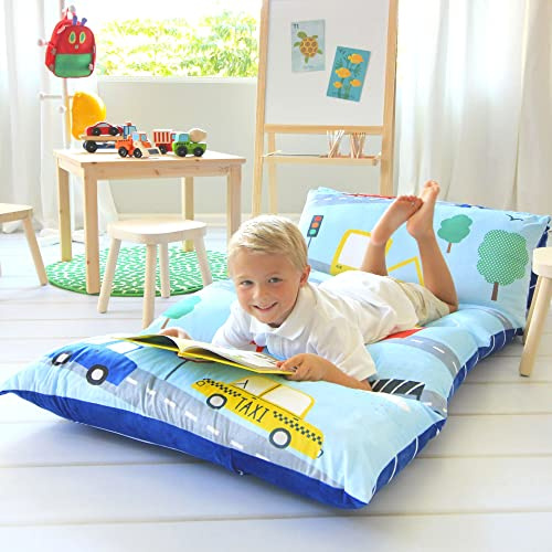 Butterfly Craze Bodenkissen-Bezug für Bettliege, gemütliche und stilvolle Sitzlösung für Kinder, Bezug für Liegestuhl-Bodenkissen, Nickerchenmatte, Transport, King-Size-Größe