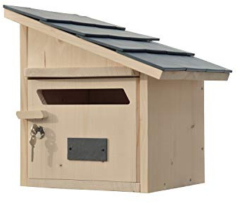 Boite AUX Lettres Bois CREASTUCE : CHEVILLARD 1 PAN A Droite Prestige