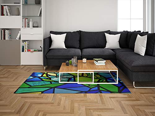 Oedim Teppich aus bunten Fliesen, für Zimmer, PVC, Verschiedene Größen, PVC-Teppich, Vinyl-Boden, Heimdekoration, Sintasol-Boden, Kinderschutz 95x120cm