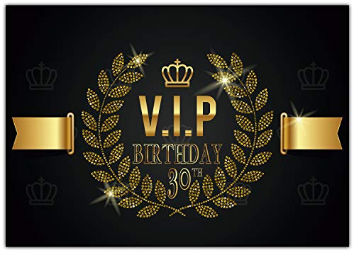 A4 XXL 30 Geburtstag Karte VIP 30th BIRTHDAY mit Umschlag - edle Geburtstagskarte Glückwunschkarte zum 30. Geburtstag für Frau Mann von BREITENWERK