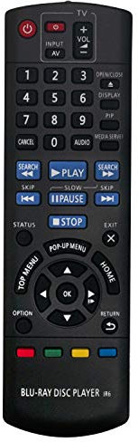 VINABTY N2QAYB000577 Télécommande de Remplacement pour Panasonic DMP-BD75EB DMP-BD75 Blu-Ray DVD Player Remote Controller