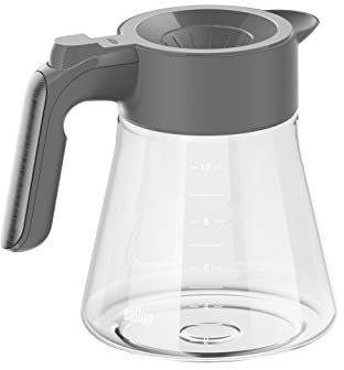 Braun BRSC009 MultiServe - Jarra de repuesto para cafetera de 10 tazas, color gris