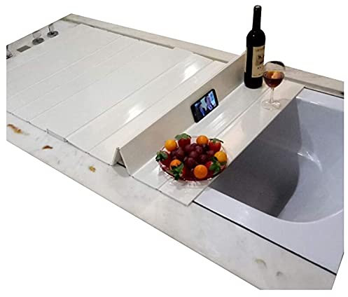 LYLFF Badewannenabdeckung Staubdichter Badewannenabdeckung, Faltbare Wärmedämmungsabdeckung, PVC-Badewannenabdeckung, Wasserdicht Und Wiederverwendbar, 0,7 cm Dick (Size : 175x75x0.7cm)