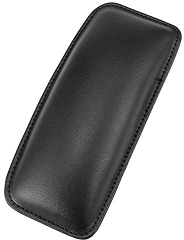 Ruspela Cojín de pierna de cuero Almohadilla de rodilla Universal Coche Interior Rodilla Soporte Almohada Almohada Cojín de pierna Universal Rodilla Codo Pads(negro)