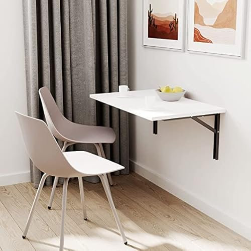 mikon 60x40 | Wandklapptisch Klapptisch Wandtisch Küchentisch Schreibtisch Kindertisch | Weiss