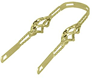 Lowrider Bike 16 Cage Twisted Fender Braces Gold.