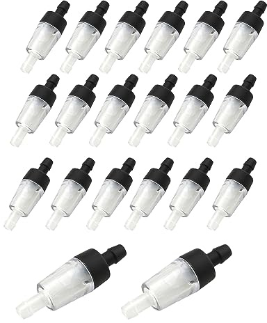 ZZHXSM 20pcs Aquarium Air Pump Check Valves Air Line Valve Aquarium Air Pumps One Way Non-Return Check Valve for Fish Tank
