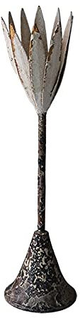 Kerzenhalterhalter Retro Schmiedeeiserne Kerzenhalter Blume Form Dekorative Ornamente Dekoration Kerzenhalter Lotus Lampen Halter Wachshalter Kandelaber