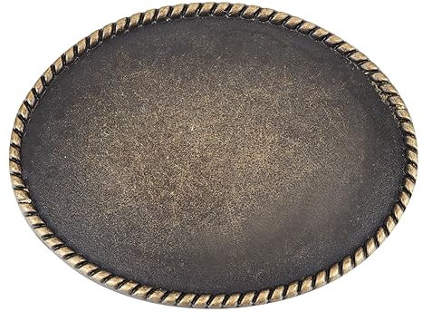 BENECREAT Ersatzgürtelschnalle Vintage, Rope Top Vintage Ovale Blanko-Gürtelschnalle Für alle Festivals Und Anlässe als Geschenke, Innendurchmesser: 40x15 mm