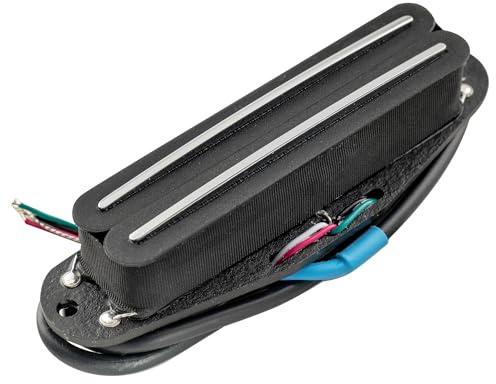 Musiclily Pro ST-DPMA Alnico 5 Humbucker Single Coil Format 9,8K Schwarz | Rail Blade,für Strat Style E-Gitarre