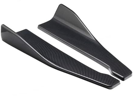 Trittbretter Schweller 48CM Auto Seitenschweller Für E90 E46 F20 F30 E39 G20 Universal Extension Protector Heckstoßstange Spoiler Diffusor Splitter Seitenschweller(Farbe:Carbon)