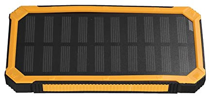 Banque D'énergie Solaire Portable, Deux Ports USB, avec Une Grande capacité de 20 000 MAh, Rapide pour Tablettes Téléphoniques, Alimentation de Secours, Batterie Externe 5