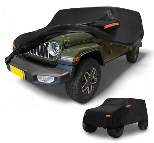 Partuto Housse Voiture Étanche pour Jeep Wrangler 4 Portes 1Pc