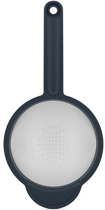 Mepal - Sieb Chef it - Praktisch zum Aufhängen - Passt in Mepal Rührschüsseln - Hitzebeständig bis zu 110°C und Guter Halt auf Töpfen und Pfannen - Küchensieb - 16,7 cm - Navy