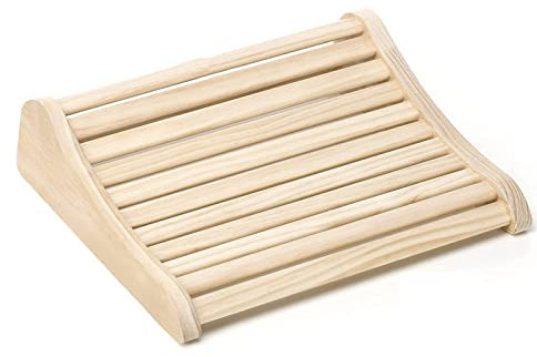 Ergonomische Saunakopfstütze aus Kiefernholz, massive und unbehandelte Rückenlehne für ultimativen Komfort in der Sauna