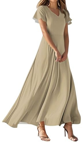 Angebote des Tages Heute Sexy Kleid Damen Skims Kleider Festlich Ballkleid Brautjungfernkleider Lang Kleid Mintgrün Pareos & Strandkleider Netzkleider Damen Gürtel Tennis Dress (Khaki,S)