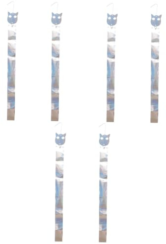Toddmomy 6 Juegos De Reflectores De Cinta Reflectante Dispositivo para Huertos Herramienta para Ahuyentar Aves Suministros para Mantenerlas Herramienta Plateada para Mascotas