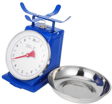 BRIGHTFUFU Bilancia Meccanica Per Alimenti: Bilancia Da Cucina in Stile Vintage Da 10 Kg Con Ciotola Staccabile Per Pane, Chicchi Di Caffè, Preparazione Pasti, Cottura Al Forno