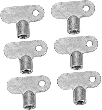 DIYEAH 6pcs Radiator Valves Keys Square Socket Small Air Plumbing Keys for Radiator