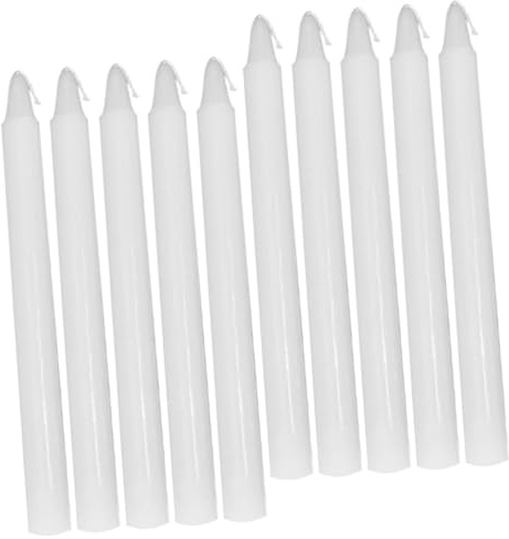 Ciieeo 10 piezas Velas Decorativas de Cera de Paraffina de Candelas Cónicas para Eventos Romántica Fiesta y Decoración de Hogar