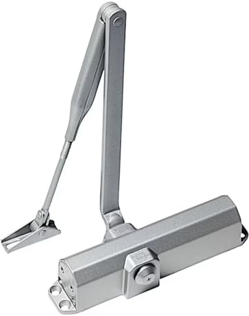 Porte Italiane, Cierrapuertas automático N-100 TS Compakt, puertas de hasta 100 kg, 2 velocidades de cierre, para puertas residenciales, comerciales y cortafuegos, norma ISO 9001, montaje fácil