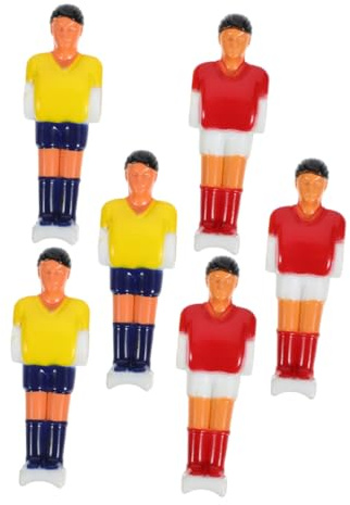iplusmile 8pezzi Giocatori Calcio Balilla in Bambole Da Tavolo Parti Accessori Per Macchine Calcio Sostituzione Facile Per Giochi Da Tavolo