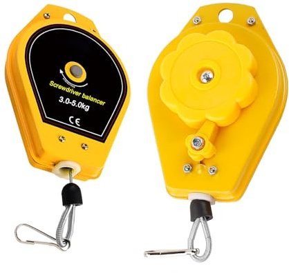 KFGISD, Tournevis à clé suspendue, outil de mesure de câble en acier de 1,4 m/3 m, outil de suspension de chaîne de montage, excellente coque,Équilibreurs à ressort(1.4m,3-5kg)
