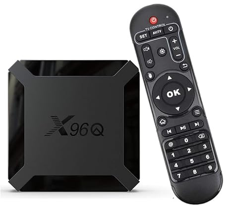 X96‎‎‎‎‎‎‎‎‎‎‎‎‎‎‎‎‎‎‎‎Q Lecteur Multimédia de Diffusion en continu Android 10.0/Boîte TV 4K avec Quad-Core chipset,Allwinner H313 64 Bits 2GB/16GB,WiFi,4K HD,H.265.