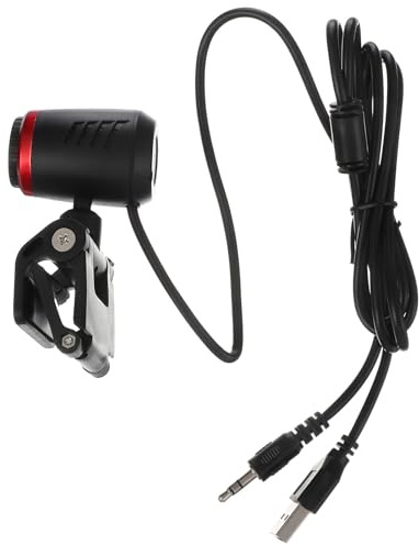 IMIKEYA Fotocamera USB HD per Computer Messa a Fuoco Automatica, Rotazione a 360 Gradi in Materiale Abs, per Videoconferenze e Corsi Online, Sensore Cmos 640x480