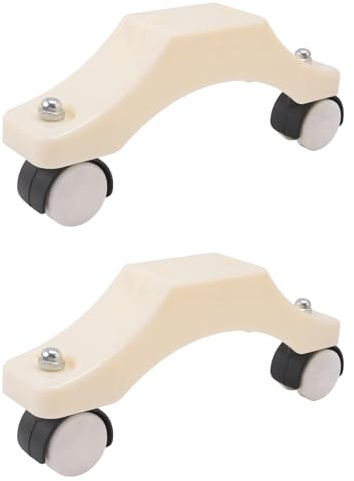 Ounfhtrttk Radiador Eléctrico con Soporte en Forma de U y Ruedas, Soporte Ajustable para Pies, Fácil de Mover, Color