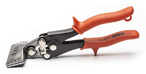 Wiss WS3N 76mm/3 Inch Straight Handle Hand Seamer for Bending or Flattening Sheet Metal by Hand, Jaw Capacity: 6-32 mm/0.25-1.25 Inch