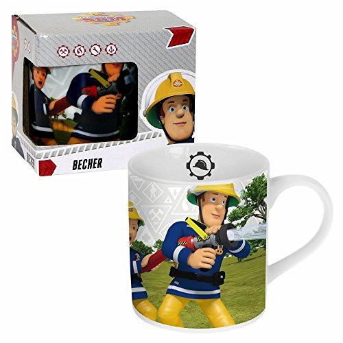 Feuerwehrmann Sam Feuerwehrmann Sam Keramiktasse Team für Kinder 200 ml Tasse in Geschenkbox