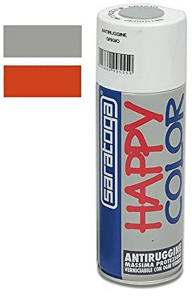 Saratoga happy color 400ml bomboletta antiruggine vernice spray colore bianco
