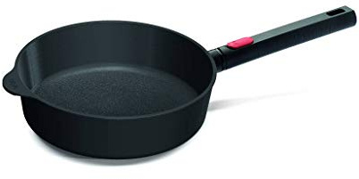 Woll Diamond XR Logic Induktion Schmorpfanne In Verschiedenen Größen 7cm Hoch Mit Abnehmbaren Griff Und Antihaftversiegelung Hochrandpfanne (28 cm)