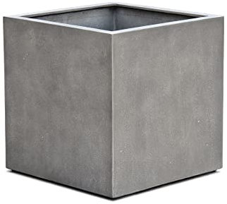 ESCHBACH® Pflanzkübel Cube 35 Beton Grau Quadratisch * 35 x 35 x 35 cm * 10 Jahre Garantie