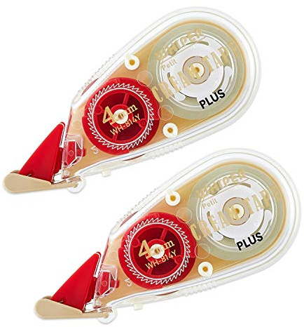 Plus WH-814Y 51-642 korrigeringstejp, vit petite, krämtejp, 4 mm (0,2 tum) x 2