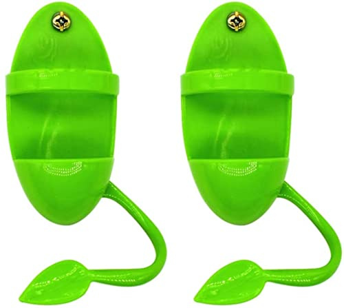 LATRAT 2Pcs Vogel Fütterung Tasse Rack Kunststoff Sepiaschale Halter, Fütterung Racks Papagei Käfig Steht Zubehör für Nymphensittiche Sittiche Wellensittiche Finken Grün