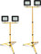 EINFEBEN Foco LED para Construcción con Trípode, 2 x 50 W, Luz Blanca Cálida, IP66, Resistente al Agua, 3000 K, 4250 lm, Lámpara de Pared Exterior y de Trabajo