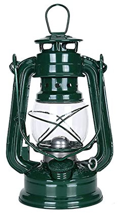 Vintage Kerosinlampe - Öllampe für Haus, Garten, Camping Home Decoration,Grün,28CM