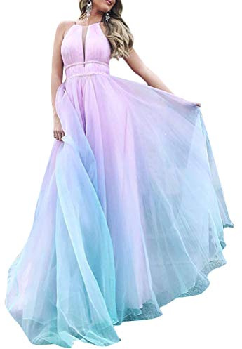 Minetom Femme Été Robe De Cocktail Courte Dentelle Mousseline Swing pour Bal Mariage Robe De Soirée Longue Mariage Party Dress D Multicolore L