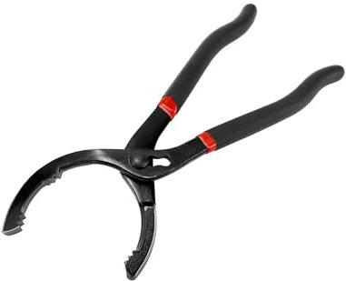 QWORK® 30cm Ölfilterschlüssel, Ölfilterzange Verstellbar, von Ø 60mm bis Ø 115mm, für Autos, Motorräder