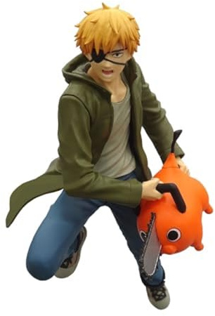 Banpresto Figura de Acción Denji & Pochita - Chainsaw Man Vibration Stars 14 cm, BP89276P Multicolor. Estatua Coleccionable, Figura Detallada, Ideal para Fans del Anime.