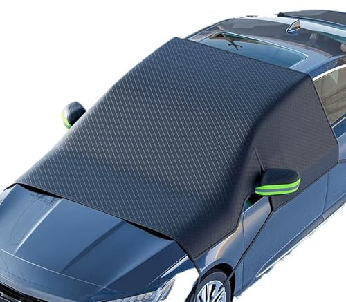 JUZELY Frontscheibenabdeckung Auto für VW Multivan T6, Verdickt und faltbar Magnet Scheibenabdeckung Auto Windschutzscheibe Abdeckung gegen Schnee, Frost, EIS