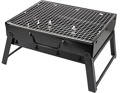 Supvox Faltbarer Holzkohlegrill Tragbares Bbq-rostgestell Für Outdoor-aktivitäten Für Camping Und Angeln Vielseitig Einsetzbar Für Und Gemüse Schwarz