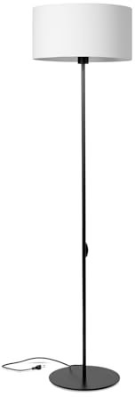 decorwelt Stehleuchte Stehlampe Metall Wohnzimmer Weiß Bodenlampe Standleuchten Industrial Beleuchtung Lampe Esstischlampe Esszimmer Schlafzimmer
