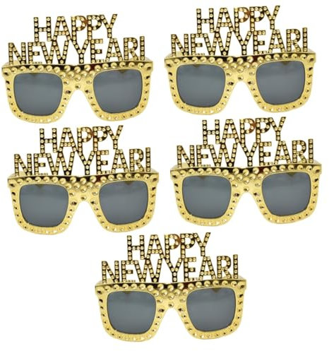 Ciieeo 5st Neujahrsbrille Silvesterbrille Neujahrsparty-brillen Partydekorationen Für Das Neue Jahr Brille 2023 Brillen Für Herren Partybrille Brillenfassungen Für Herren Plastik
