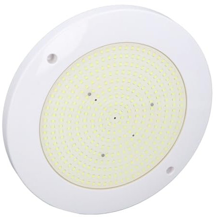 Annadue RGB-Poolleuchte für Oberirdische Pools, 12 V, 18 W, ABS-PC, IP68, Wasserfeste Unterwasserleuchte. (Warmes Licht)