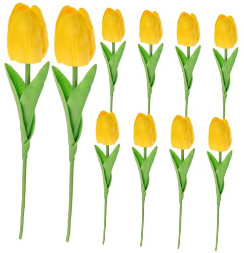 HOLIDYOYO Emulation Schmücken 10 Stücke Pu Künstliche Blumen Stilvolle Faux Bouquet Für Home Office Hochzeit
