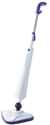 Quest 1300W Steam Mop Cleaner - 20s Fast‑Heat, Kills 99.9 % Bacteria, 180° Swivel Triangular Head, 350ml Tank & 5m Cord - Lightweight Chemical Free Sanitiser for Hard Floors, Laminate & Carpets
