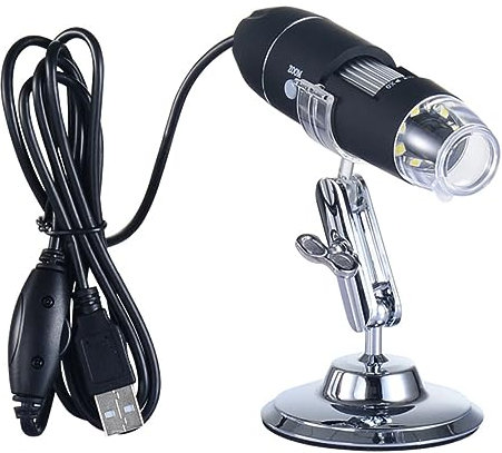 UKCOCO USB-digitalmikroskop Mit Ständer Vergrößerungsendoskop Mit Led-lichtern Kompatibel Mit Win Xp Vista Elektronische Lupe Für Inspektionszwecke